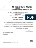 Y%S, XLD M Dka %SL Iudcjd Ckrcfha .Eiü M %H: The Gazette of The Democratic Socialist Republic of Sri Lanka