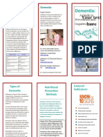 Dementia Tri Fold Brochure