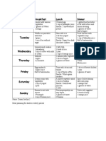 Meal Plan For Elderly