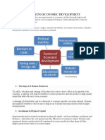 Factors Affecting Economic Development