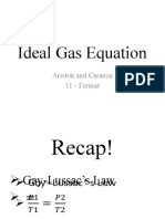 Ideal Gas Equation: Ariston and Caranza 11 - Fermat