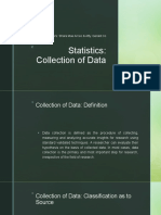 Statistics: Collection of Data: Reporters: Shara Mae Arceo & Atty. Gerald Co