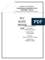 PLC Basic Progr AM: Technological University of The Philippines - Taguig