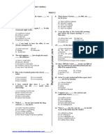 Test 2: Tenses / Test 2 (25 Adet Soru)