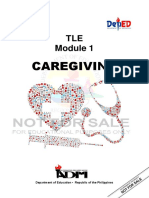 TLE G 7 8 Module 1 Caregiving - Week 1 Caregiving Tools Equipment and Paraphernalia