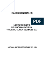 Bases de Remate Soc. Clínica Del Maule