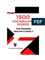 1500 Vocabulary Words For Spoken English - Most Used Vocab For Speaking English Fluently