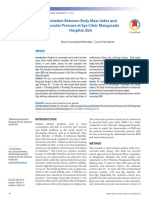 Correlation Between Body Mass Index and Intraocular Pressure at Eye Clinic Mangusada Hospital, Bali