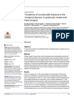 Prevalence of Unculturable Bacteria in The Periapical Abscess: A Systematic Review and Meta-Analysis