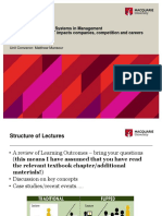 ACCG3055 Information Systems in Management Chapter 1: Disruptive IT Impacts Companies, Competition and Careers