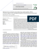 Molecular Forces Involved in Heat-Induced Pea Protein Gelation Effects