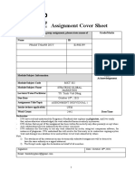 Assignment Cover Sheet: Pham Thanh Duy E1900299