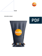 Testo 420 Flow Hood: Instruction Manual