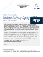 Rapid Communication: Spontaneous Abortions and Policies On COVID-19 mRNA Vaccine Use During Pregnancy