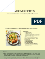 Random Chicken Recipes