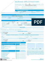 Insurance Application Form: To Be Completed by Sanitas