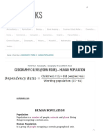 GEOGRAPHY O LEVEL (FORM FOUR) - HUMAN POPULATION - (PDF) EcoleBooks