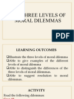 4the Three Levels of Moral Dilemmas