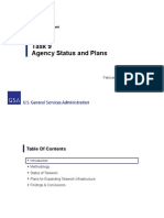 Task 9 Agency Status and Plans: Analysis Document