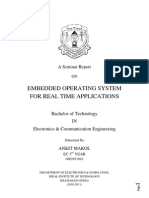 Seminar Report - Embedded OS For Real Time Applications