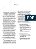 Drill-6: Questions 1-9 Arebasedon Tbe Followñsgpassage