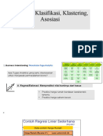 Regresi Klasifikasi Klasterasi Asosiasi