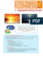 Caracteristicas e Importancia Del Sol y La Luna para Segundo Grado de Primaria Compressed