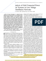 Harmonic Analysis of Grid Connected Power Electronic Systems in Low Voltage Distribution Networks