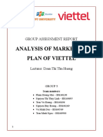 Analysis of Marketing Plan of Viettel: Group Assignment Report