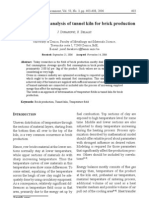 Temperature Field Analysis of Tunnel Kiln For Brick Production