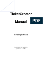 TicketCreator Manual