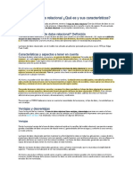 Bases de Datos Relacional Qué Es y Sus Características