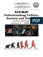 Understanding Culture, Society and Politics: First Quarter Module 4 - Week 4