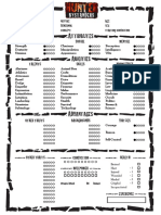 Hunter The Reckoning Bystander Character Sheet