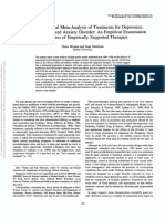 A Multidimensional Meta-Analysis of Treatments For Depression, Panic, and GENERALIZED ANXIETY DISORDER