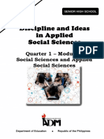 Quarter 1 - Module 1 Social Sciences and Applied Social Sciences