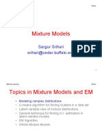 Mixture Models: Sargur Srihari Srihari@cedar - Buffalo.edu