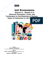 ABM Applied Economics Q2 Module8.2 Apply SWOT Analysis As A Tool in Evaluating A Business Opportuni