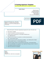 EPIK Form - Proof of Teaching Employment Template