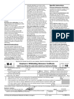 Form W-4 (2018) : Specific Instructions