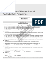 3 Classification of Elements and Periodicity in Properties: Solutions