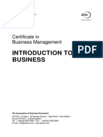 Introduction To Business