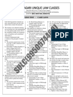 Suryanagari Unique Law Classes: Online Test: Case Laws