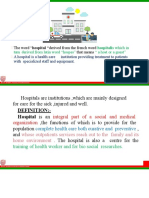 Hospitals and Function