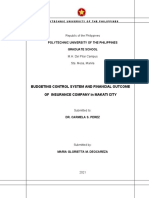 Dissertation On Budgetary Control and Financial Performance of Insurance Companies in Makati City 12.18.21