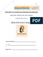 STLD Lab Manual r20 Regulation