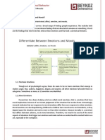 Organizational Behavior Lecture Notes Week 5 Emotions and Moods