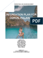 Recreation Plan For Coron, Palawan