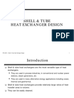 Shell and Tube Heat Exchanger Design