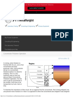 Concentrate Thickener Operation